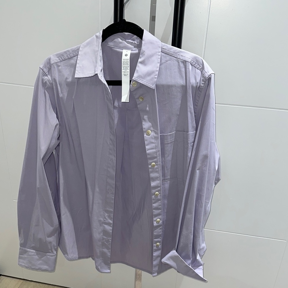 lululemon athletica Light Lavender Button-Down Shirt